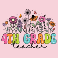 Fourth Grade Flowers 89-130 - Heavy Blend Crewneck Sweatshirt Design