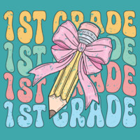 First Grade Coquette Pencil Bow 89-134 - Adult Cooling Performance Long Sleeve Tee Design