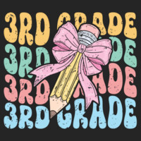 Third Grade Coquette Pencil 89-136 - Youth Cooling Performance Short Sleeve Tee Design