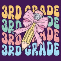 Third Grade Coquette Pencil 89-136 - Adult Cooling Performance Short Sleeve Tee Design