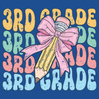 Third Grade Coquette Pencil 89-136 - Adult Softstyle ® T Shirt Design