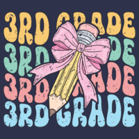 Third Grade Coquette Pencil 89-136 - Heavy Blend Crewneck Sweatshirt Design