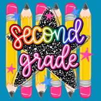 Second Grade Pencils 89-247 - Youth Heavy Cotton 100% Cotton T Shirt Design