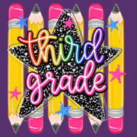 Third Grade Pencils 89-248 - Youth Heavy Cotton 100% Cotton T Shirt Design