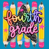 Fourth Grade Pencils 89-249 - Heavy Blend Crewneck Sweatshirt Design