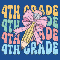 Fourth Grade Pencil Coquette 89-137 - Heavy Blend Crewneck Sweatshirt Design