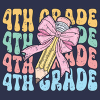 Fourth Grade Pencil Coquette 89-137 - Youth Heavy Cotton 100% Cotton T Shirt Design