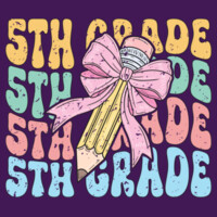 Fifth Grade Pencil Coquette 89-138 - Youth Cooling Performance Short Sleeve Tee Design