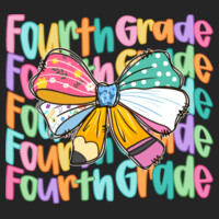 Fourth Grade Coquette Bow 89-146 - Adult Cooling Performance Long Sleeve Tee Design