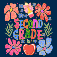 Second Grade Flowers 89-148 - Adult Cooling Performance Short Sleeve Tee Design