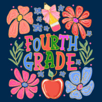 Fourth Grade Flowers 89-150 - Adult Cooling Performance Short Sleeve Tee Design