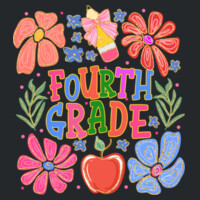 Fourth Grade Flowers 89-150 - Adult Softstyle ® T Shirt Design