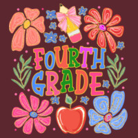 Fourth Grade Flowers 89-150 - Heavy Blend Crewneck Sweatshirt Design