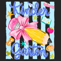 Kindergarten Pencil Coquette 96-140 - Youth Cooling Performance Short Sleeve Tee Design