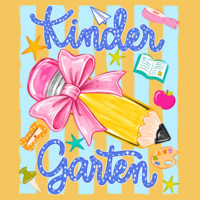 Kindergarten Pencil Coquette 96-140 - Youth Heavy Cotton 100% Cotton T Shirt Design