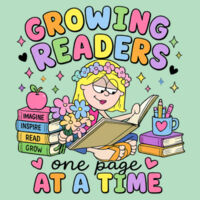 Growing Readers One Page at a Time 99-309 - Adult Softstyle ® T Shirt Design