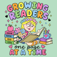 Growing Readers One Page at a Time 99-309 - Adult Softstyle ® T Shirt Design