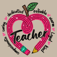 Teacher Heart 99-308 - Heavy Blend Crewneck Sweatshirt Design