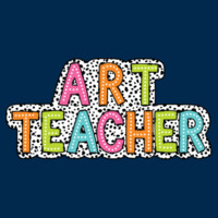 Art Teacher Polka Dots 83-401 - Adult Cooling Performance Short Sleeve Tee Design