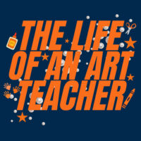 The Life of an Art Teacher 83-404 - Adult Cooling Performance Long Sleeve Tee Design