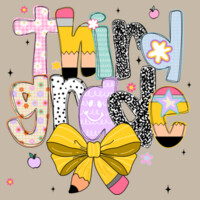 Third Grade Coquette Pencil Bow 89-186 - Adult Softstyle ® T Shirt Design
