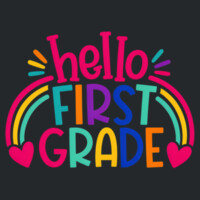 Hello First Grade 89-193 - Heavy Blend Crewneck Sweatshirt Design