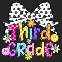 Third Grade Coquette Polka Dot Bow 89-194 - Adult Cooling Performance Long Sleeve Tee Design