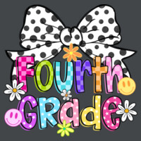 Fourth Grade Coquette Polka Dot Bow 89-196 - Adult Cooling Performance Long Sleeve Tee Design