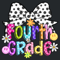 Fourth Grade Coquette Polka Dot Bow 89-196 - Adult Softstyle ® T Shirt Design