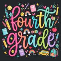 Fourth Grade Doodle 89-205 - Heavy Blend Crewneck Sweatshirt Design