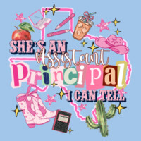 She's an Assistant Principal, I Can Tell 84-202 - Heavy Blend Crewneck Sweatshirt Design