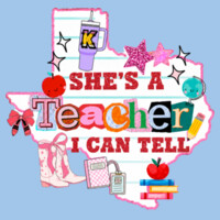 She's a Teacher I Can Tell Design #2 99-315 - Heavy Blend Crewneck Sweatshirt Design