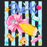 Pre-K  Pencil Coquette 96-139- - Heavy Blend Crewneck Sweatshirt Design