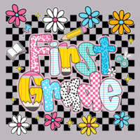 First Grade Checkered Flowers 89-211 - Adult Cooling Performance Long Sleeve Tee Design