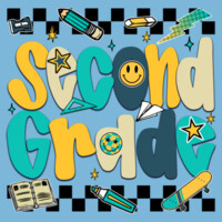Second Grade Teal 89-217 - Adult Softstyle ® T Shirt Design