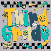 Third Grade Retro School Pattern 89-218 - Adult Cooling Performance Short Sleeve Tee Design