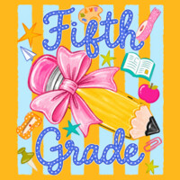 Fifth Grade Pencil Coquette 89-256 - Youth Heavy Cotton 100% Cotton T Shirt Design