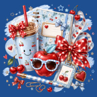Cherry & Bows Teacher Design 🍒🎀 99-325 - Adult Softstyle ® T Shirt Design
