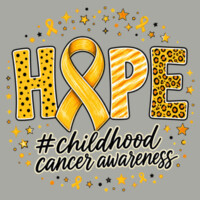 Childhood Cancer Awareness 87-051 - Youth Heavy Cotton 100% Cotton T Shirt Design