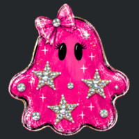 Pink Sparkle Ghost 🎀👻40-004 - Youth Heavy Cotton 100% Cotton T Shirt Design