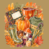Cozy Fall Teacher 🍂☕ 40-002 - Adult Cooling Performance Short Sleeve Tee Design