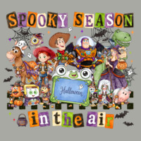 Spooky Season in the Air 🎃👻 40-003 - Youth Heavy Cotton 100% Cotton T Shirt Design