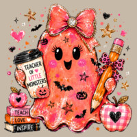Teacher of Little Monsters 👻✏️ 40-019 - Adult Softstyle ® T Shirt Design