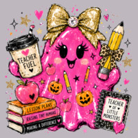 Teacher Fuel Little Monsters Ghost 👻🩷 40-020 - Adult Cooling Performance Short Sleeve Tee Design