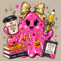 Teacher Fuel Little Monsters Ghost 👻🩷 40-020 - Adult Softstyle ® T Shirt Design