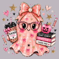 Teacher Magic Pink Ghost 🎀👻 40-025 - Adult Cooling Performance Short Sleeve Tee Design