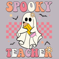 Spooky Teacher Pencil Ghost ✏️👻 40-027 - Adult Cooling Performance Short Sleeve Tee Design