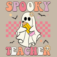 Spooky Teacher Pencil Ghost ✏️👻 40-027 - Adult Softstyle ® T Shirt Design