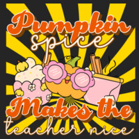 Pumpkin Spice Makes the Teacher Nice 🎃☕40-030 - Adult Cooling Performance Short Sleeve Tee Design