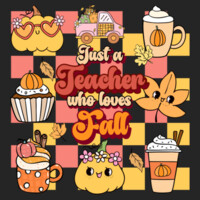 Just a Teacher Who Loves Fall 🍂🎃 40-031 - Adult Cooling Performance Short Sleeve Tee Design
